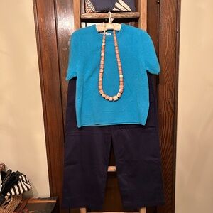 Zara turquoise knit sweater, like new, size L